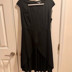 Neiman Marcus Black A-Line High Low Cocktail Dress